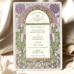 Poppy Wedding Invitations Art Nouveau by Mucha<br><div class="desc">Art Nouveau Vintage wedding invitations by Alphonse Mucha in a floral, romantic, and whimsical design. Victorian flourishes complement classic art deco fonts. Please enter your custom information, and you're done. If you wish to change the design further, simply click the blue "Customise It" button. Thank you so much for considering...</div>