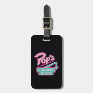 Pop's Chock'Lit Shoppe Pink Logo Luggage Tag