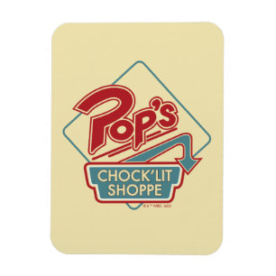 Pop's Chock'Lit Shoppe Red Logo Magnet