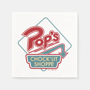 Pop's Chock'Lit Shoppe Red Logo Napkin