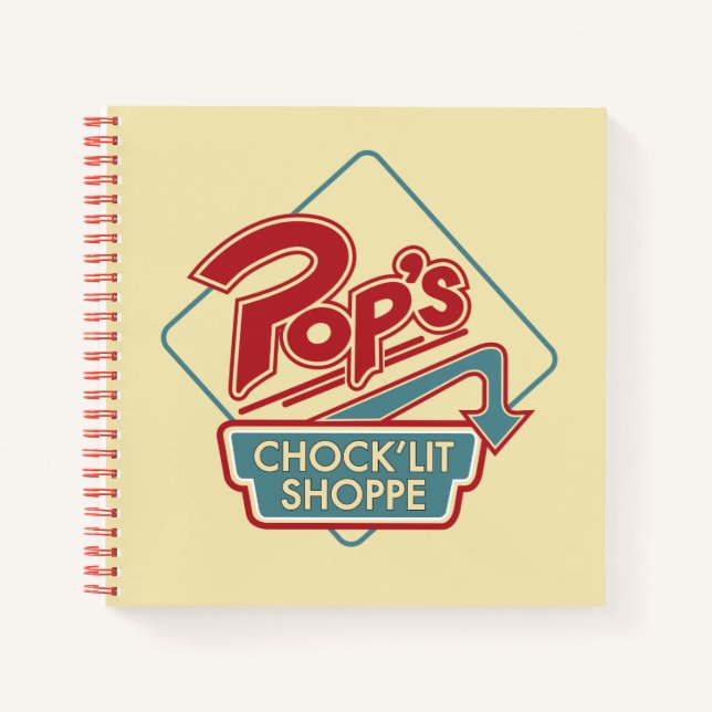Pop's Chock'Lit Shoppe Red Logo Notebook (Front)