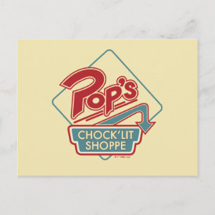 Pop's Chock'Lit Shoppe Red Logo Postcard