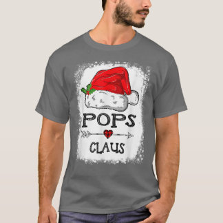 Pops Claus Christmas Light Pajama Family Matching  T-Shirt