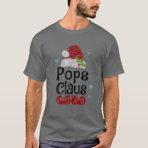 Pops Claus Christmas Pajama Family Matching Xmas T-Shirt
