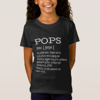 Pops Definition Grandpa Father's Day Gifts - Men