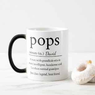 Pops Definition Personalized Funny Grandpa Magic Mug