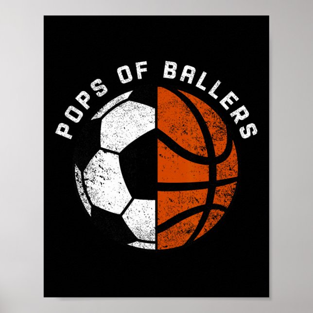 Pops Of Llers Funny Soccer Sketll Pops  Poster (Front)