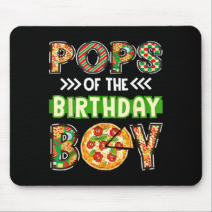 Pops of the boy birthday boy pizza lover party  mouse pad