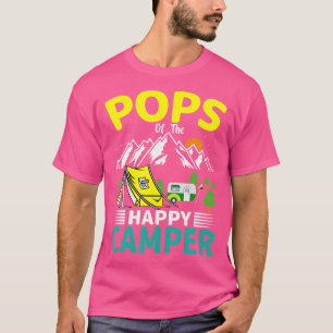 Pops Of The Camper Dad 1St Birthday Family Camping T-Shirt