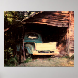Pop's Old Truck Poster