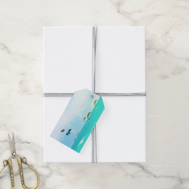 Pops' Peeps Beach Boy Gift Tags (With Twine)
