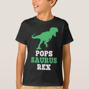 Pops-saurus Rex Dino Dinosaur Funny Popssaurus  T-Shirt