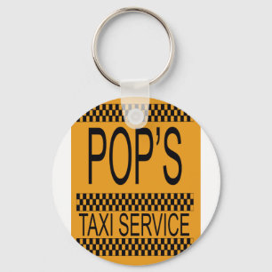 Pop's Taxi Service Key Ring