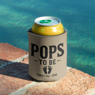 Pops to Be Fathers Day Pregnancy Reveal Can Cooler
