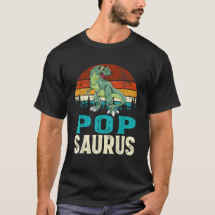 Popsaurus T Rex Dinosaur Funny Pop Saurus Family M T-Shirt