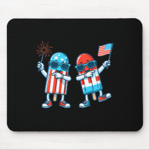 Popsicle American Flag 4th Of July Patriotic Summe Mouse Pad