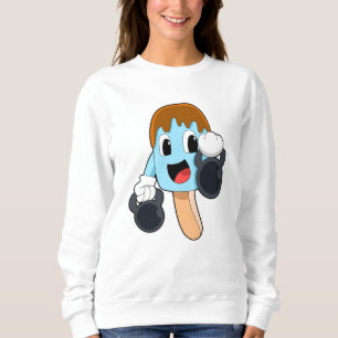 Popsicle at Strength training with Dumbbells Sweatshirt