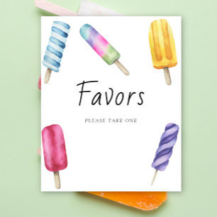 Popsicle baby shower - Favours Poster