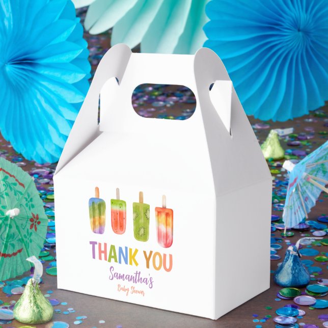 Popsicle baby shower Ice Cream summer party Favour Box (Party)