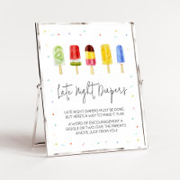 Popsicle Baby Shower Late Night Diapers