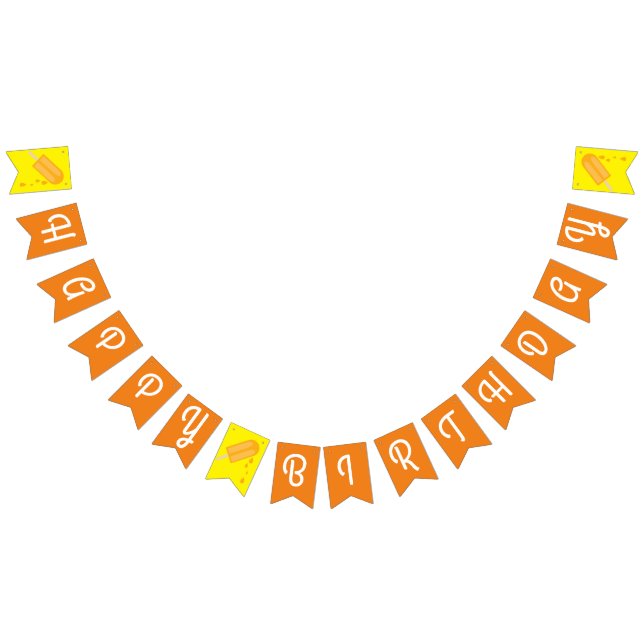 Popsicle Birthday Party Bunting (All)