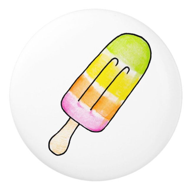 Popsicle Ceramic Knob (Front)