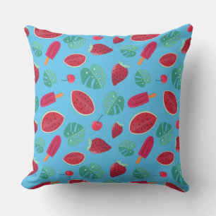 Popsicle, Cherry, Strawberry & Watermelon Cushion