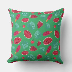 Popsicle, Cherry, Strawberry & Watermelon Cushion