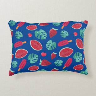 Popsicle, Cherry, Strawberry & Watermelon Decorative Cushion