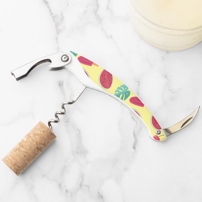 Popsicle, Cherry, Strawberry & Watermelon Leaves Corkscrew (Front)