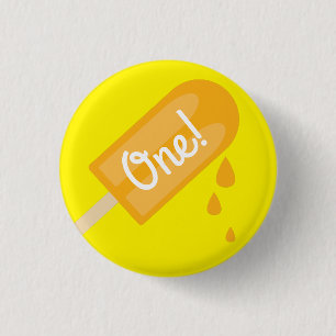 Popsicle Cute Summer 1st Birthday Party Theme 3 Cm Round Badge