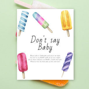 Popsicle - Don't say baby Poster