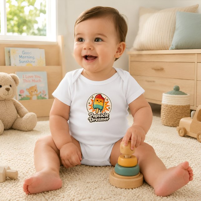 Popsicle Dreamer Retro Baby Bodysuit (Creator Uploaded)