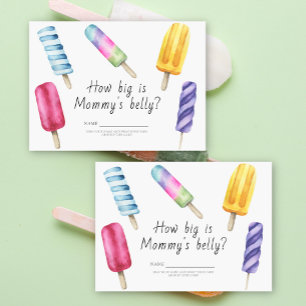 Popsicle How big is mummy's belly game Enclosure Card