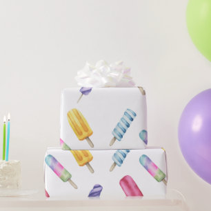 Popsicle Ice Cream for birthday Wrapping Paper