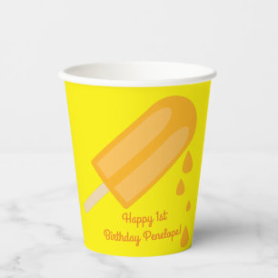Popsicle Kid's Birthday Party Summer Paper Cups