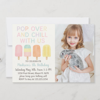 Popsicle Party Kids Birthday Invitation