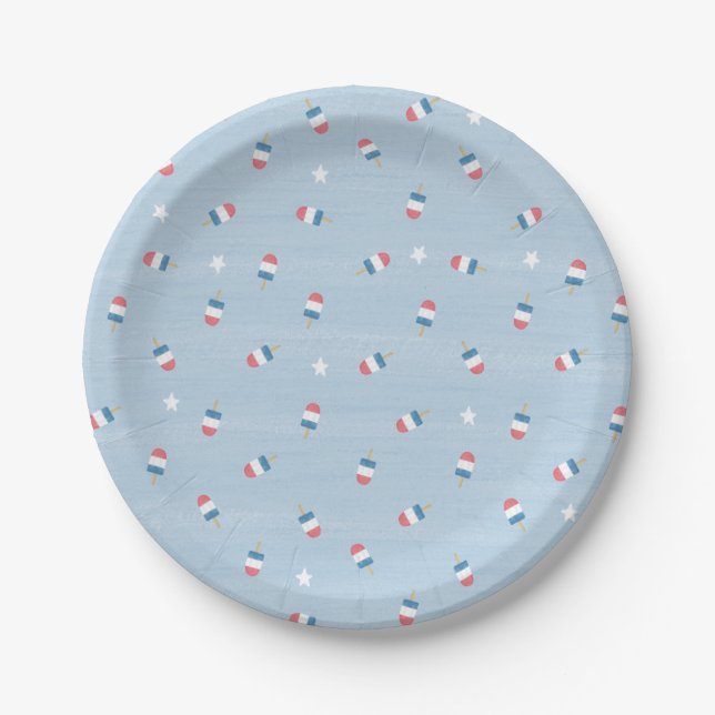 Popsicle Party Plates | Summer BBQ Plates (Front)