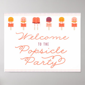 Popsicle Party Welcome Door Sign