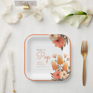 Popsicle Ready to Pop Baby Shower Paper Plate