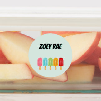 Popsicle School Name Labels