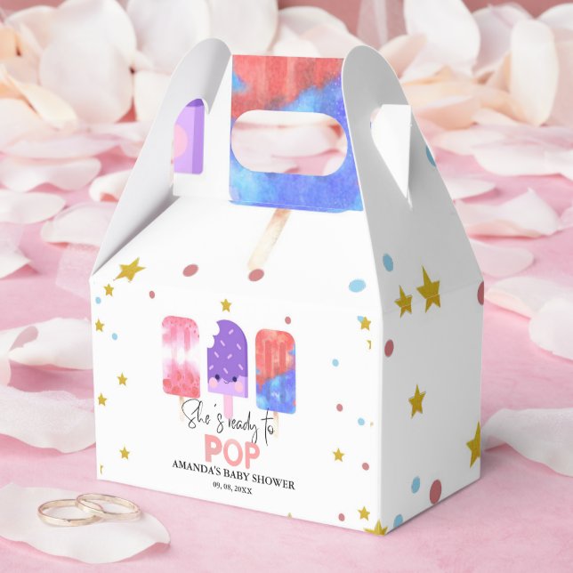 Popsicle  She is ready to pop Baby Shower Favour Box (Wedding)