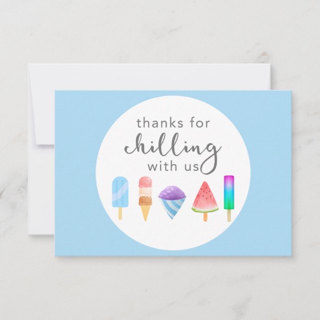 Popsicle Thank You Card (Front)