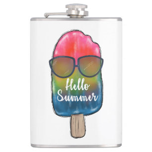 Popsicle Vinyl Wrapped Flask