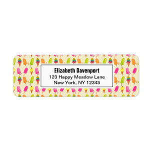 Popsicles and Ice Cream Colourful Summer Pattern