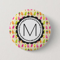 Popsicles and Ice Cream Personalised Monogram