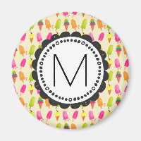 Popsicles and Ice Cream Personalised Monogram