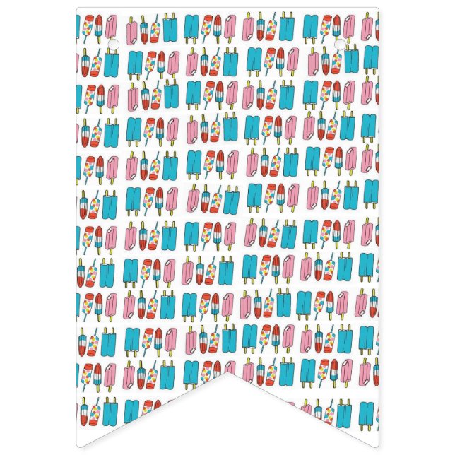 Popsicles Bunting Banner (First Flag)