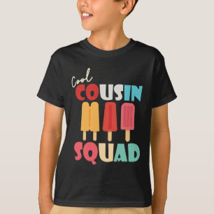 Popsicles Cool Cousin Squad Matching Summer Family T-Shirt
