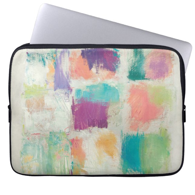 Popsicles II Stone Abstract Print | Mike Schick Laptop Sleeve (Front)
